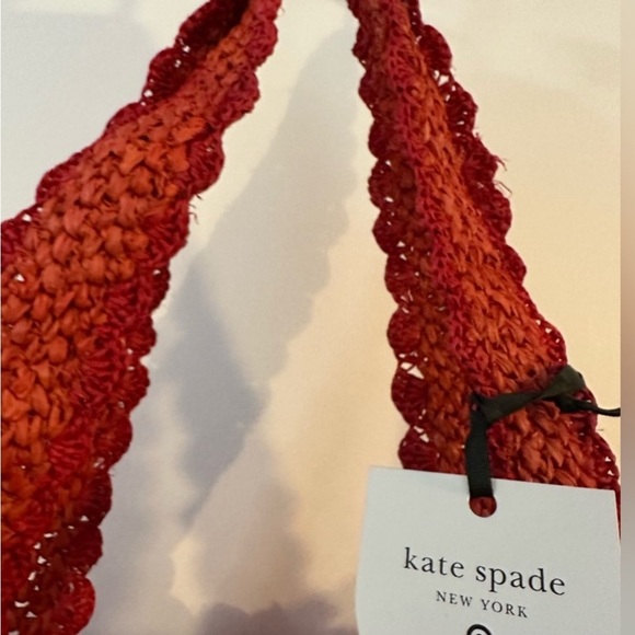 KATE ♠️ SPADE/ TARGET RAFIA Woven Tote Bag NWT - Picture 9 of 9